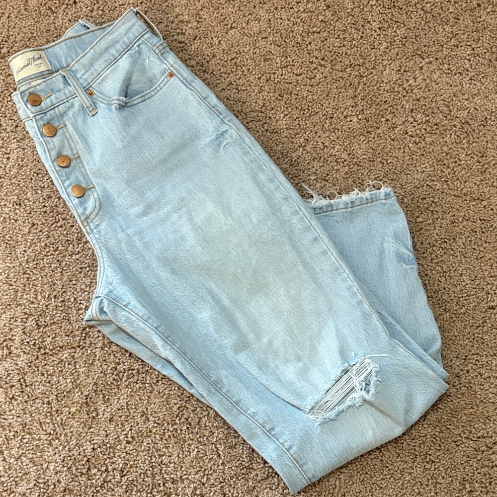 Light Blue High-Rise Women's Jeans - Picture 4 of 5